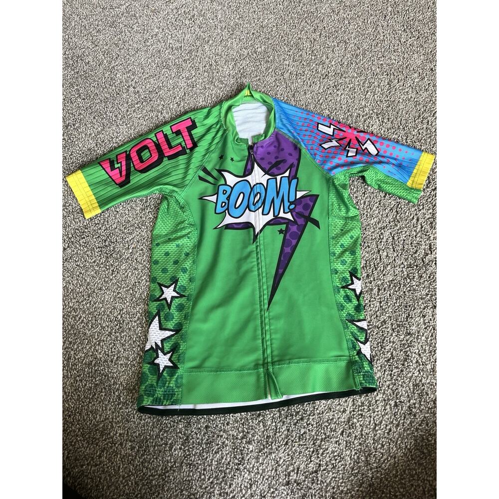 Volt Cyclewear Women Cycling Jersey Super Hero Size Medium K